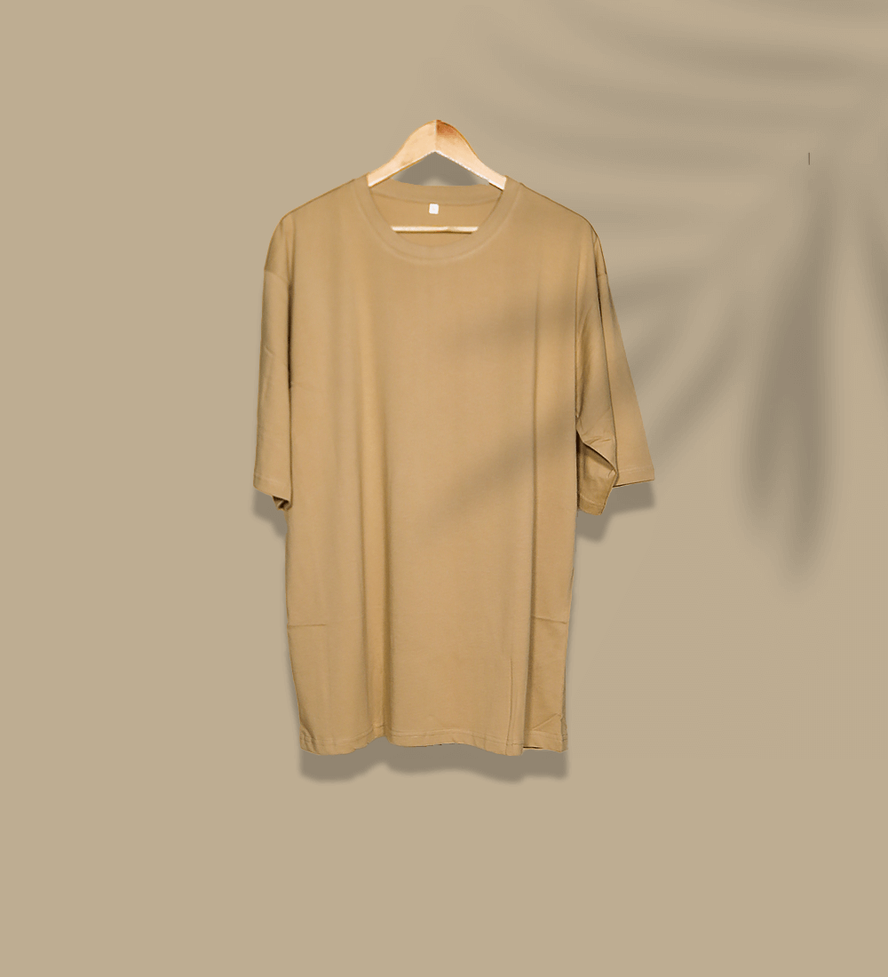 Pure Cotton Oversized Roundneck T-shirt (180 GSM)