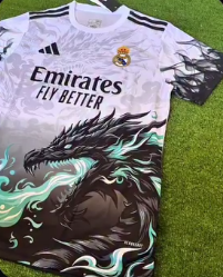 Real Madrid Dragon Edition T - Shirt Pure Cotton (100% Cotton)